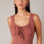 Brown Maxi Dress Sleeveless 3