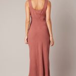Brown Maxi Dress Sleeveless 5