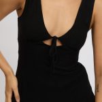 Black Mini Dress Cut Out 6