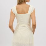 Yellow Mini Dress Square Neck 5