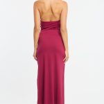 Red Bodycon Dress Halter Neck 4