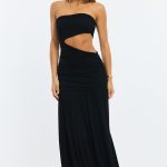 Black Maxi Dress Cut Out 1