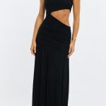 Black Maxi Dress Cut Out 5